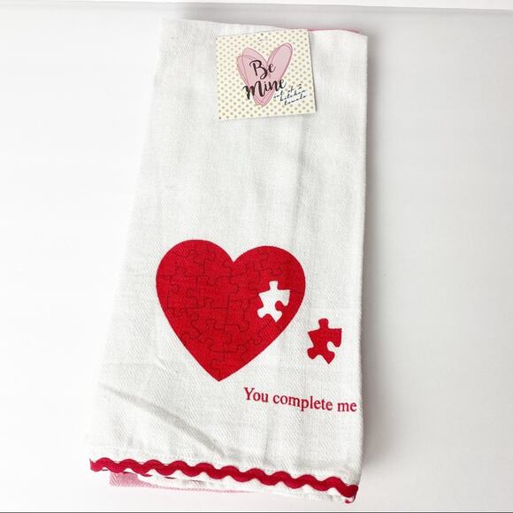 You Complete Me Valentine’s Day Dish Towel Set - Picture 1 of 4